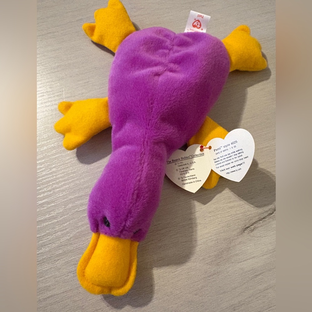 Ty 1993 Patti the Platypus Beanie Baby